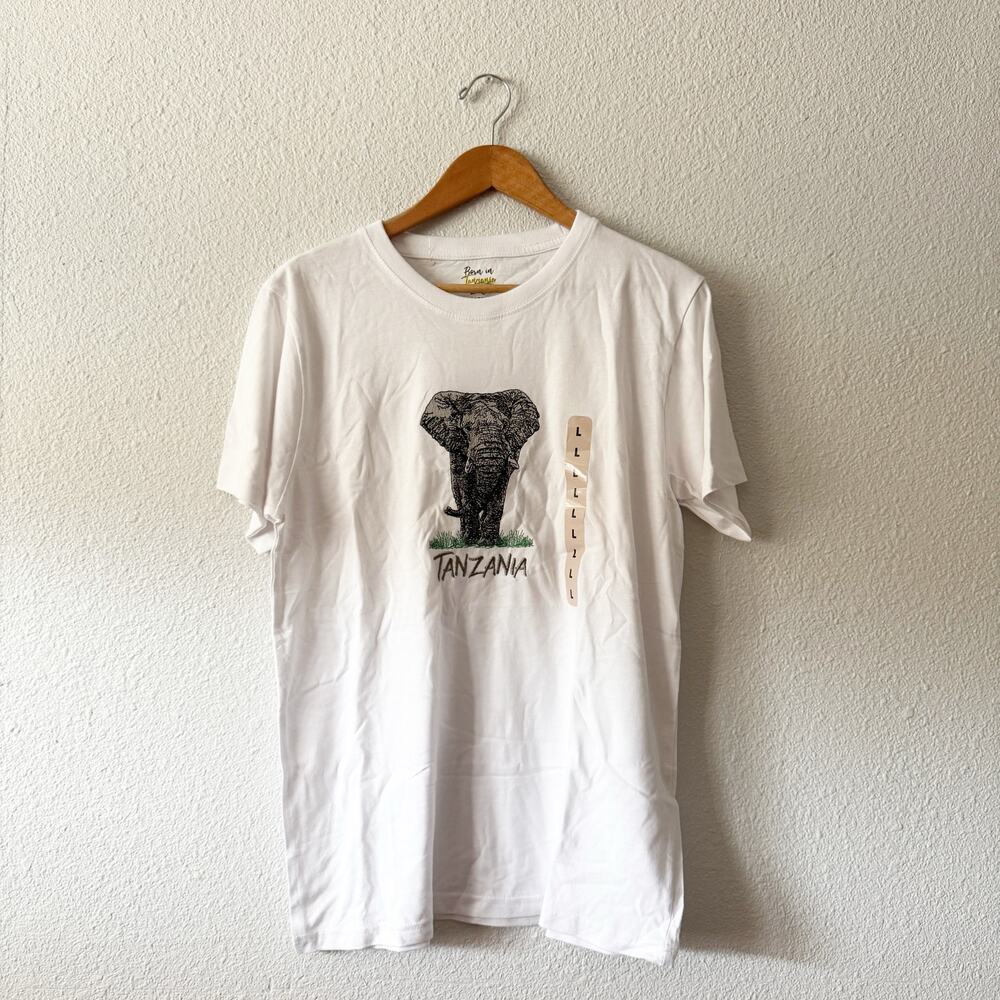 Tanzania Elephant Shirt Size Large